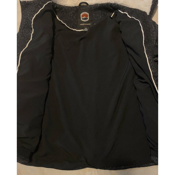 1 Madison Expedition Jacket Womens Large Black/Grey Sherpa Lined Hooded Coat - Picture 10 of 15